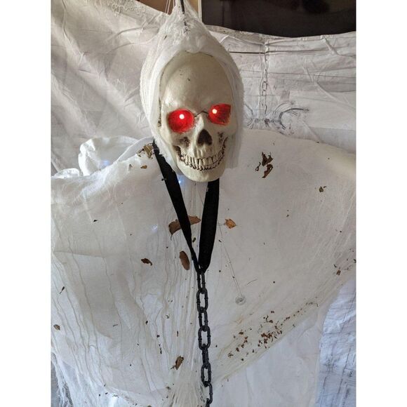 Hanging life-size grim reaper LED light sound Hall
